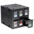 Deck Boxes: 6 Drawer Card Catalog - Black