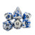 Dice and Gaming Accessories Polyhedral RPG Sets: Blue and Turquoise - Blue Splatter Dice (7)