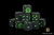 Dice and Gaming Accessories D6 Sets: Black and Grey - Black Plague Dice (25) Square Corner 