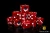 Dice and Gaming Accessories D6 Sets: Red and Orange - Slaughter of Worlds Dice (25) Square Corner