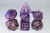 Dice and Gaming Accessories Polyhedral RPG Sets: Purple and Pink - Queen's Armory (7) - Enchanted 25mm