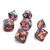 Dice and Gaming Accessories Polyhedral RPG Sets: Multicolored - Calcite - Trustone (7)