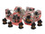 Dice and Gaming Accessories Polyhedral RPG Sets: Red and Orange - Infused - Tree Monster - Black w/ Red (7)