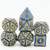 Dice and Gaming Accessories Polyhedral RPG Sets: Blue and Turquoise - Castle Dice (7) - Blue 25mm [FBR FBG1013]