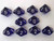 Dice and Gaming Accessories D10 Sets: Translucent: D10 Blue/White (10) Revised