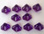 Dice and Gaming Accessories D10 Sets: Translucent: D10 Purple/White (10) Revised