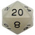 Dice and Gaming Accessories Polyhedral RPG Sets: d20 Single 35mm Mega GND CL w/BK #