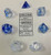 Dice and Gaming Accessories Polyhedral RPG Sets: Swirled - Nebula: Dark Blue/White (7)