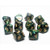 Dice and Gaming Accessories D10 Sets: Swirled - Scarab: D10 Jade/Gold (10)