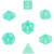 Dice and Gaming Accessories Polyhedral RPG Sets: Frosted: Teal/White (7)