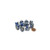 Dice and Gaming Accessories D10 Sets: Swirled - Gemini: D10 Blue Silver/White (10)