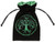 Dice and Gaming Accessories Dice Bags: Dice Bag: Forest Black/Green Velour