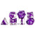 Dice and Gaming Accessories Polyhedral RPG Sets: Swirled - Neutron Dice: Violet (7)