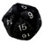 Stuffed Toys: Jumbo Plush D20: Black/Silver