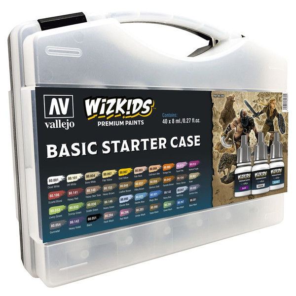 Paint: Vallejo - Paint Sets WizKids Premium Paints: Basic Starter Case