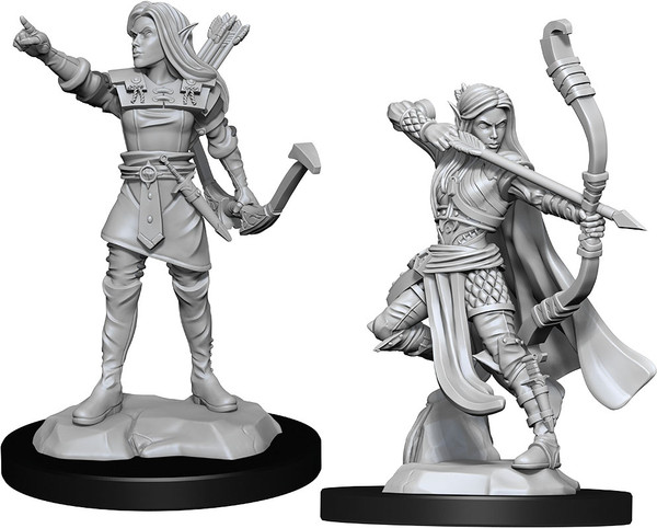 RPG Miniatures: Adventurers - Nolzur's Marvelous Unpainted Minis: Elf Ranger Female