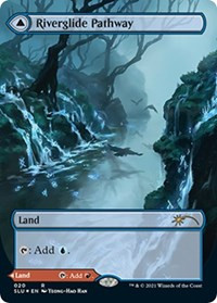 Riverglide Pathway // Lavaglide Pathway (Borderless) [Foil] - Secret Lair Series