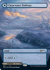 Clearwater Pathway // Murkwater Pathway (Borderless) [Foil] - Secret Lair Series