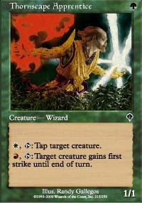 Thornscape Apprentice [Foil] - Invasion