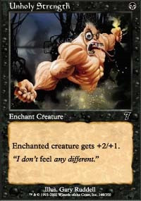 Unholy Strength [Foil] - 7th Edition