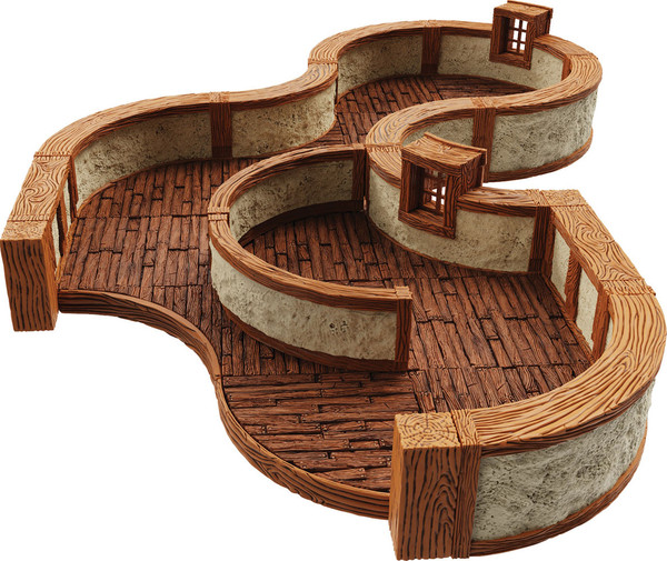 RPG Miniatures: Environment and Scenery - WarLock Tiles: Town & Village III - Curves