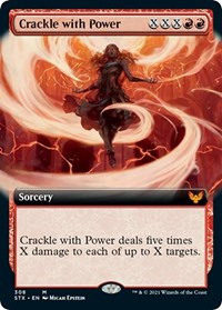 Crackle with Power (Extended Art) [Foil] - Strixhaven: School of Mages