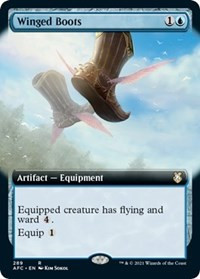 Winged Boots (Extended Art) - Commander: Adventures in the Forgotten Realms