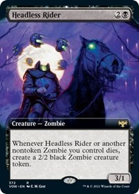 Headless Rider (Extended Art) - Innistrad: Crimson Vow