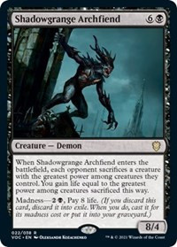 Shadowgrange Archfiend - Commander: Innistrad: Crimson Vow