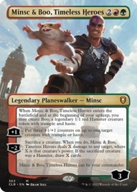 Minsc & Boo, Timeless Heroes (Borderless) [Foil] - Commander Legends: Battle for Baldur's Gate