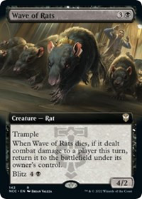 Wave of Rats (Extended Art) - Commander: Streets of New Capenna