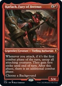 Karlach, Fury of Avernus (Etched Foil) [Foil] - Commander Legends: Battle for Baldur's Gate