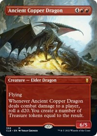 Ancient Copper Dragon (Borderless) - Commander Legends: Battle for Baldur's Gate