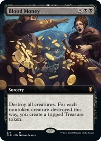 Blood Money (Extended Art) [Foil] - Commander Legends: Battle for Baldur's Gate