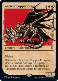 Ancient Copper Dragon (Showcase) - Commander Legends: Battle for Baldur's Gate