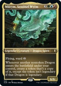 Miirym, Sentinel Wyrm (Etched Foil) [Foil] - Commander Legends: Battle for Baldur's Gate