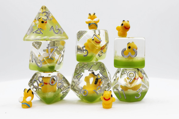 Dice and Gaming Accessories Polyhedral RPG Sets: Stuff-Inside - Happy Bees (7)