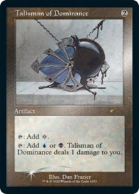 Talisman of Dominance (Retro Frame) (Foil Etched) [Foil] - Secret Lair Drop Series