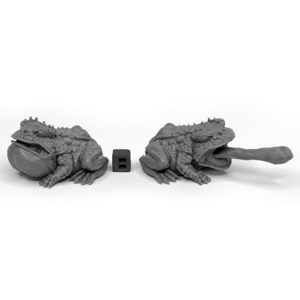 RPG Miniatures: Reaper Minis - Bones Black: Giant Frogs (2)