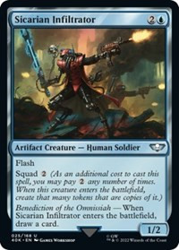 Sicarian Infiltrator (Surge Foil) [Foil] - Universes Beyond: Warhammer 40,000