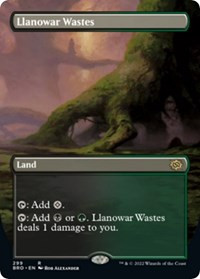 Llanowar Wastes (Borderless) [Foil] - The Brothers' War