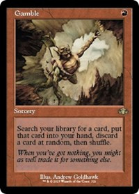 Gamble (Retro Frame) [Foil] - Dominaria Remastered