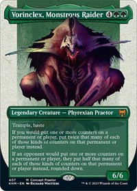 Vorinclex, Monstrous Raider (Concept Praetor) (Step-and-Compleat Foil) [Foil] - Kaldheim
