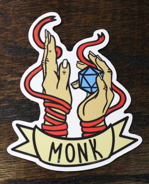 Banner Class Sticker: Monk