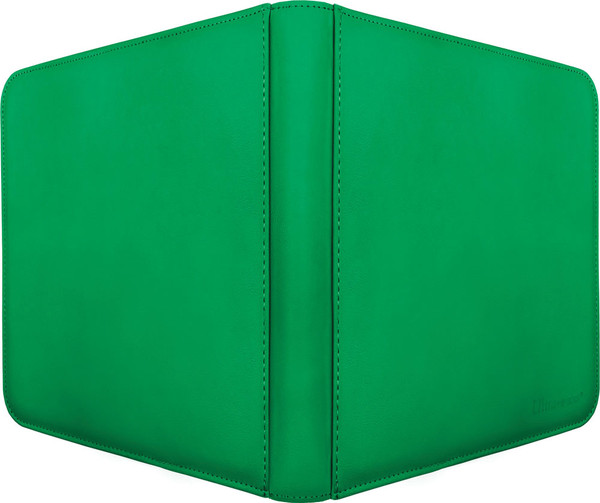 Card Binders & Pages: Vivid 12-Pocket Zippered PRO-Binder - Green