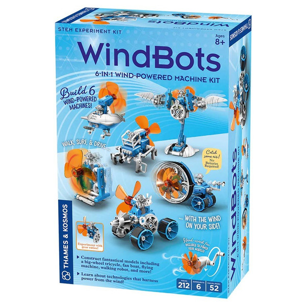 Educational Toys: WindBots: 6-in-1 Wind-Powered Machine Kt