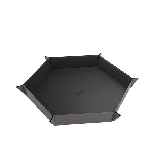 Dice and Gaming Accessories Dice Towers and Trays: Black/Gray Hexagonal Magnetic Dice Tray Dice and Gaming Accessories Dice Towers and Trays: Black/Gray Hexagonal Magnetic Dice Tray