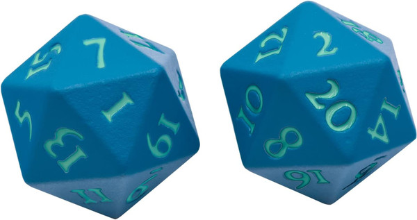 Dice and Gaming Accessories Polyhedral RPG Sets: Metal and Metallic - Vivid Heavy Metal Dice: Teal (2d20)