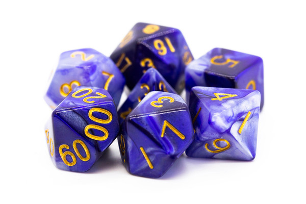 Dice and Gaming Accessories Polyhedral RPG Sets: Purple and Pink - Vorpal - Purple & Grey w/ Gold (7) Dice and Gaming Accessories Polyhedral RPG Sets: Purple and Pink - Vorpal - Purple & Grey w/ Gold (7)