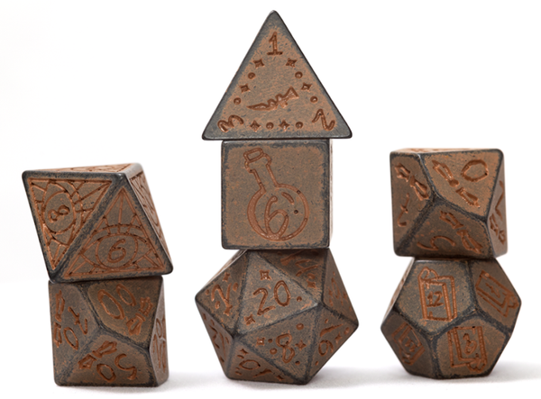Dice and Gaming Accessories Polyhedral RPG Sets: Opaque - Illusory Stone - Granite (7)